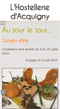 Mobile Screenshot of hostellerie-acquigny.fr